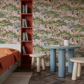 Orchard Reverie Pattern, Soft Pink Mural Wallpaper - room preview 04
