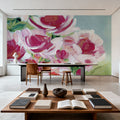 Peony Meadow Mural Wallpaper - room preview 04
