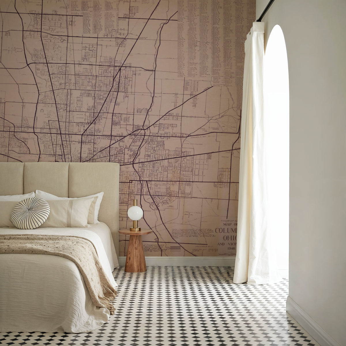 Map of Columbus Ohio and Vicinity Mural Wallpaper - room preview 04
