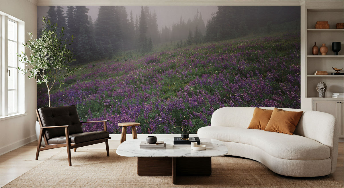 Heather Fields Mural Wallpaper - room preview 04