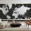 World Map Cities - Milo Mural Wallpaper - room preview 04