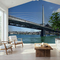 Urban Suspension Bridge Mural Wallpaper - room preview 04