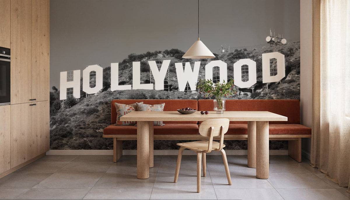 Hollywood Heights Mural Wallpaper - room preview 04