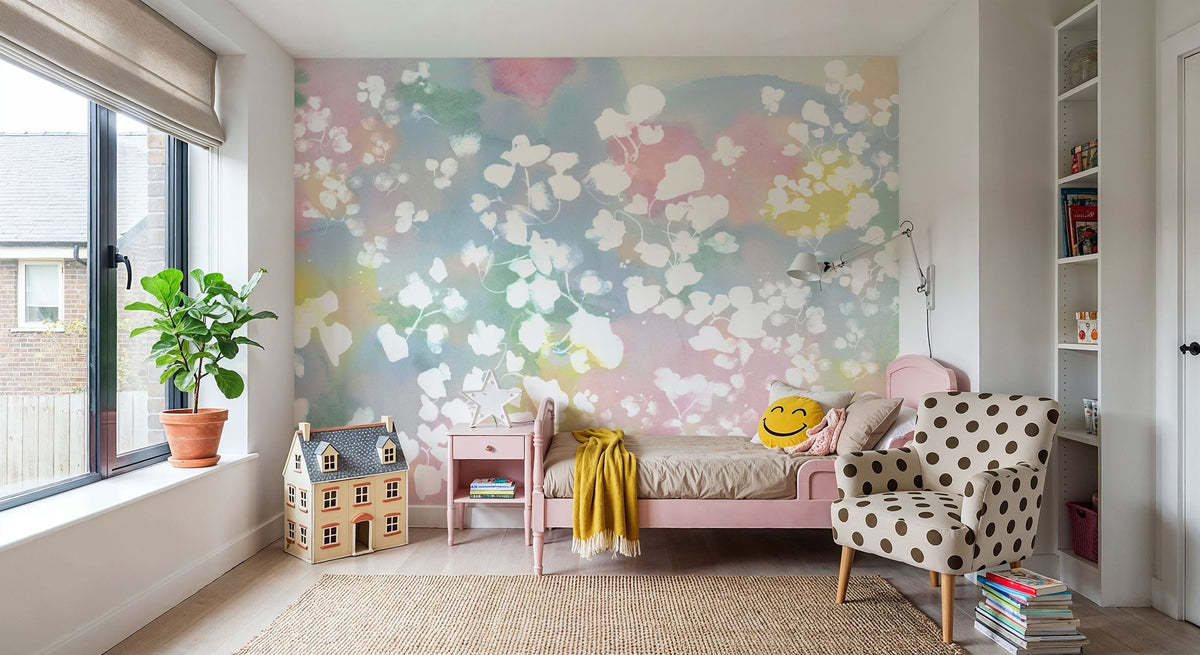 Enigma Leaves Mural Wallpaper - room preview 04
