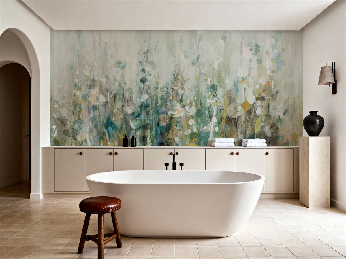 Wildflower Field Mural Wallpaper - room preview 04