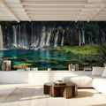 Shiraito Falls Mural Wallpaper - room preview 04