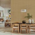 Bamboo Stripes, Sunflower Mural Wallpaper - room preview 04