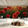 Butterfly Flowers Mural Wallpaper - room preview 04