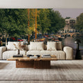 Tranquil Canal Reflections Mural Wallpaper - room preview 04