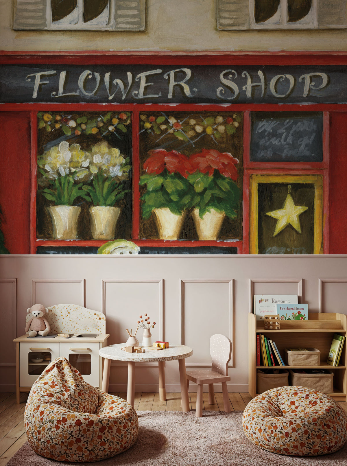 Winter Teddy Bears IV Mural Wallpaper - room preview 04