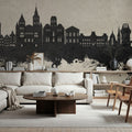Trier Germany Skyline Concrete Mural Wallpaper - room preview 04