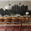 Sydney Australia Skyline Concrete Mural Wallpaper - room preview 04