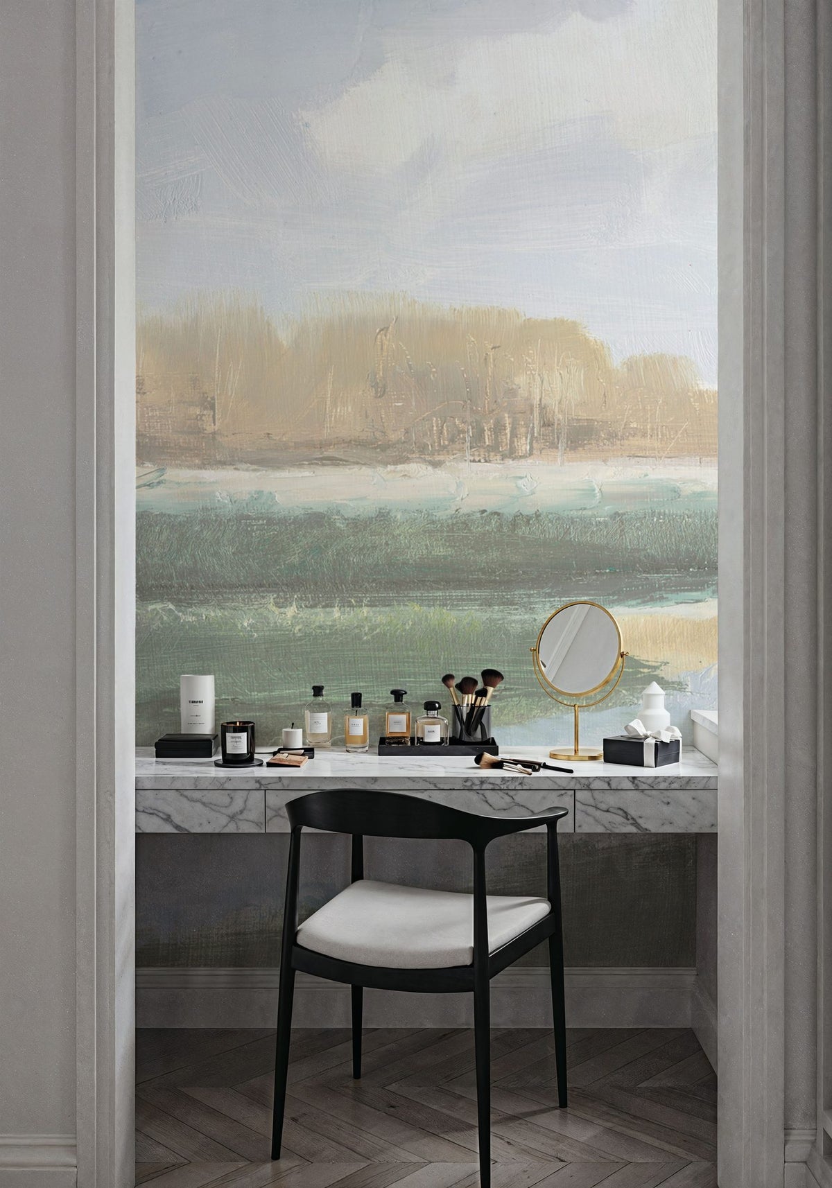 Peaceful Stream Sage Mural Wallpaper - room preview 04
