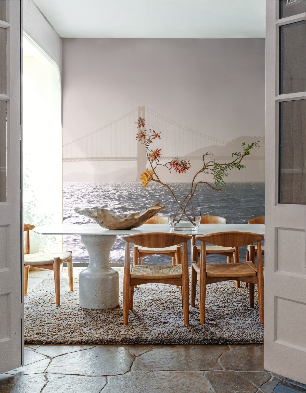 Misty Crossing Mural Wallpaper - room preview 04
