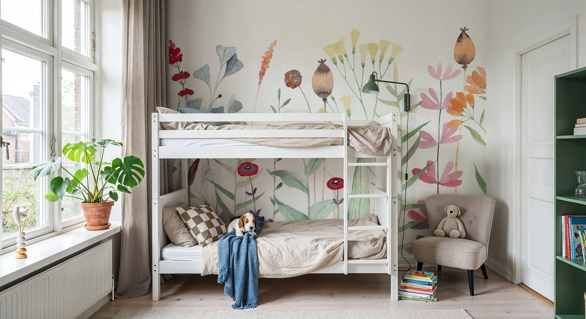 Floral Jungle Mural Wallpaper - room preview 04