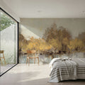 Bright Autumn Reflection Mural Wallpaper - room preview 04