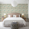 Harvest Sprig White Mural Wallpaper - room preview 04