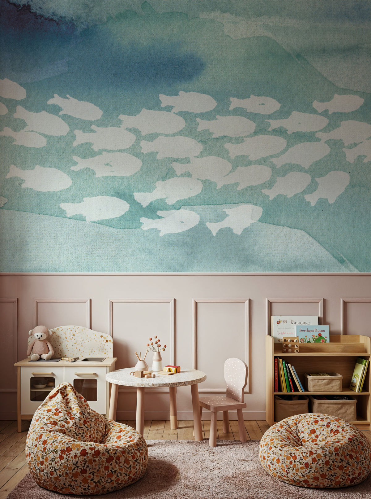 Sea Life II Mural Wallpaper - room preview 04