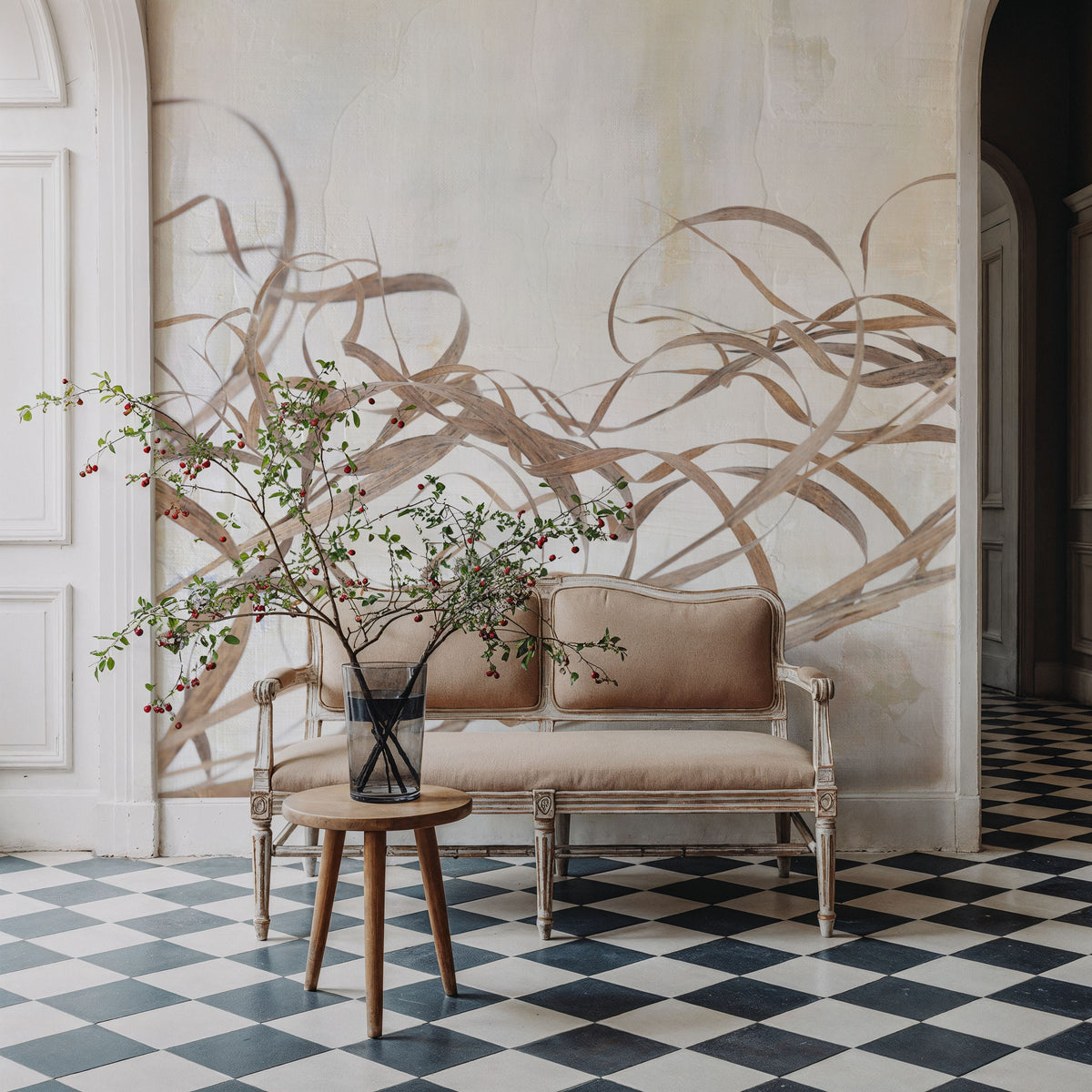 Trace of a Meadow Mural Wallpaper - room preview 04
