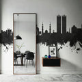 Ras Al Khaimah Skyline Black & White Mural Wallpaper - room preview 04
