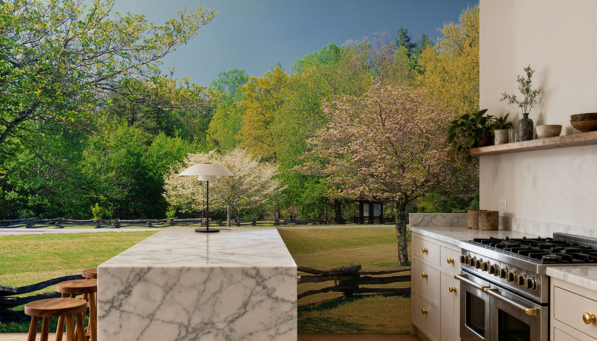 Davidson River Campground Mural Wallpaper - room preview 04