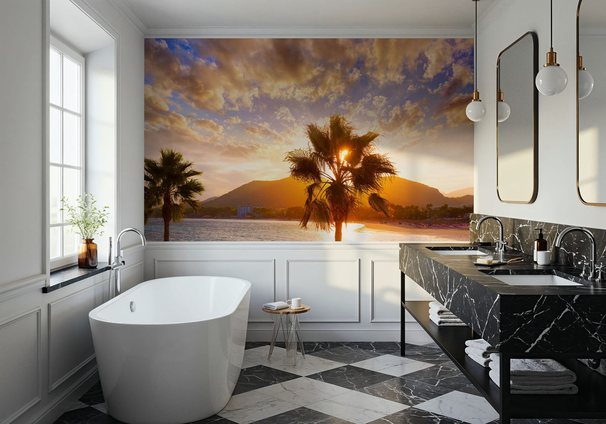 Mallorca Sunset Mural Wallpaper - room preview 04