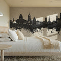 Paisley Skyline Concrete Mural Wallpaper - room preview 04