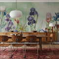 Iris Field Green Mural Wallpaper - room preview 04