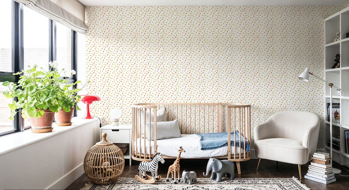 Harvest Dots Mural Wallpaper - room preview 04