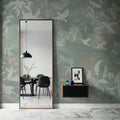 Birds in the Fog Green Mural Wallpaper - room preview 04