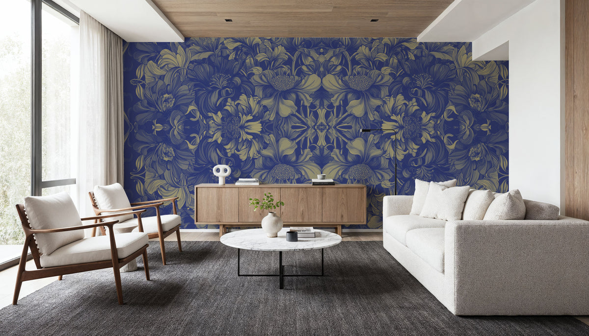 Scandi Flower Ceiling V Mural Wallpaper - room preview 04