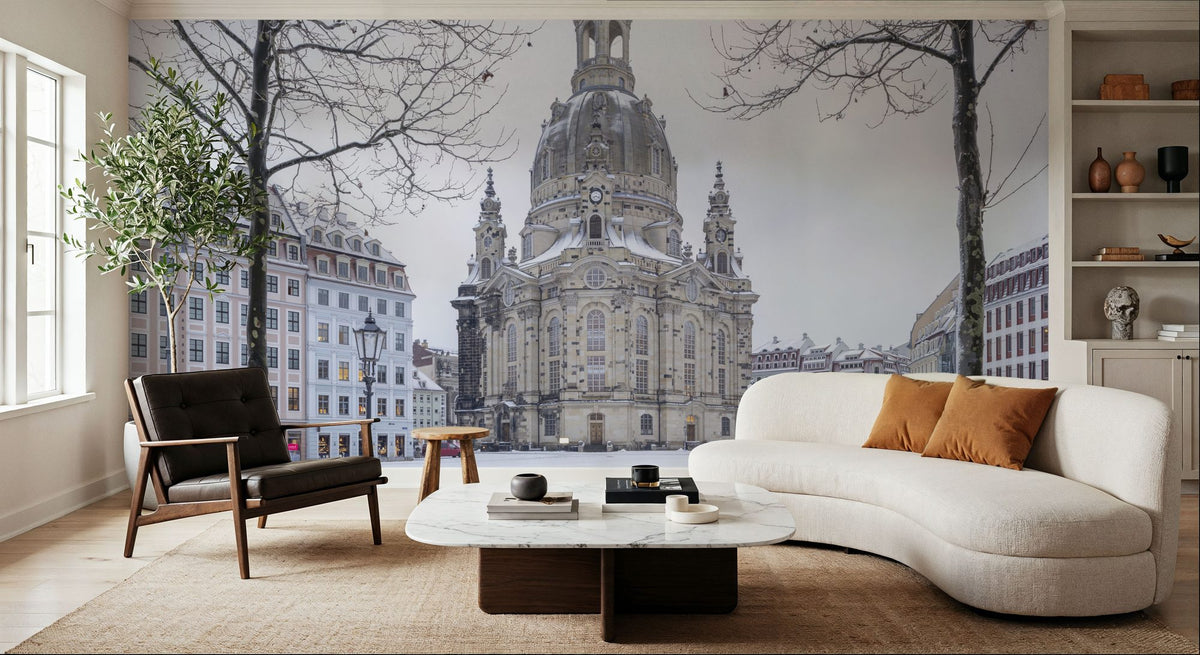 Baroque Winter Mural Wallpaper - room preview 04