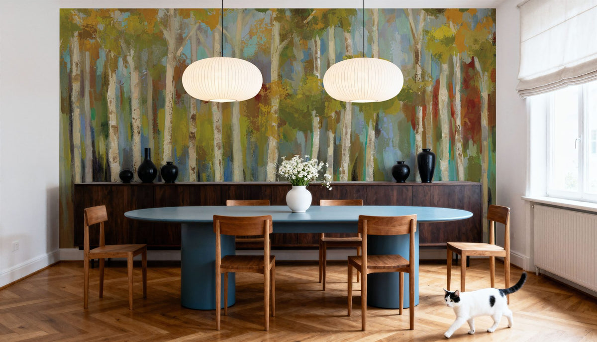 Young Forest Mural Wallpaper - room preview 04
