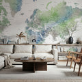 World Map Cities - Declan Mural Wallpaper - room preview 04