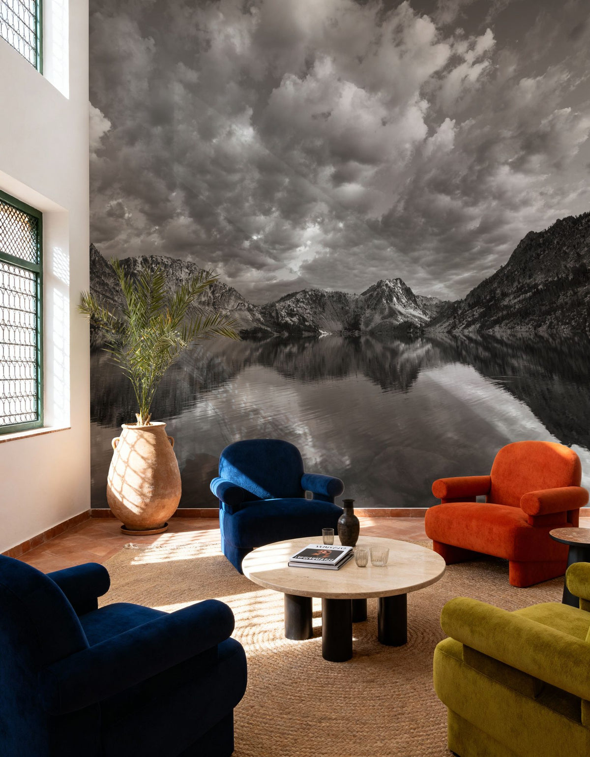 Sawtooth Lake Mural Wallpaper - room preview 04