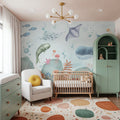 Ocean Paradise, Neutral Mural Wallpaper - room preview 04