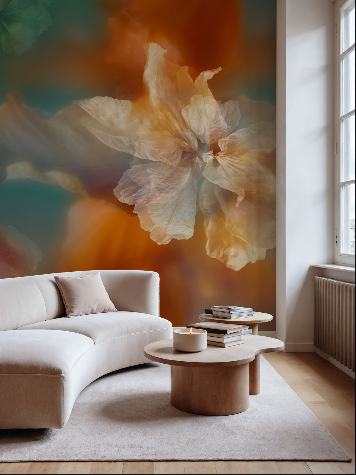 Serendipity Flower Mural Wallpaper - room preview 04