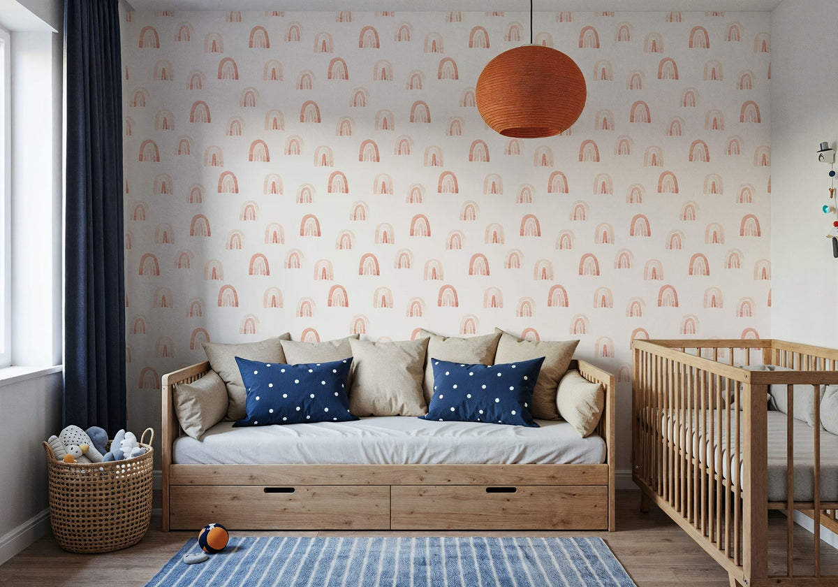 Baby Rainbows Mural Wallpaper - room preview 04