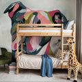 Abstract Pitbull Mural Wallpaper - room preview 04