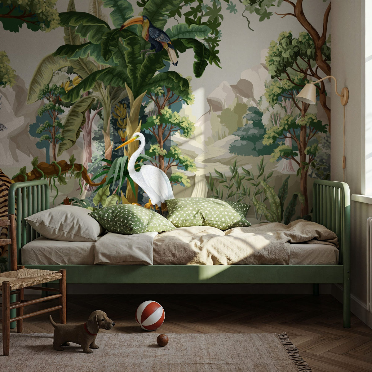 Jungle Scenery Mural Wallpaper - room preview 04