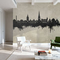 Perth Scotland Skyline Concrete Mural Wallpaper - room preview 04