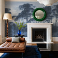 Mediterranean Pine Landscape, Blues Mural Wallpaper - room preview 04