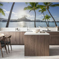 Mount Otemanu Sunset Mural Wallpaper - room preview 04