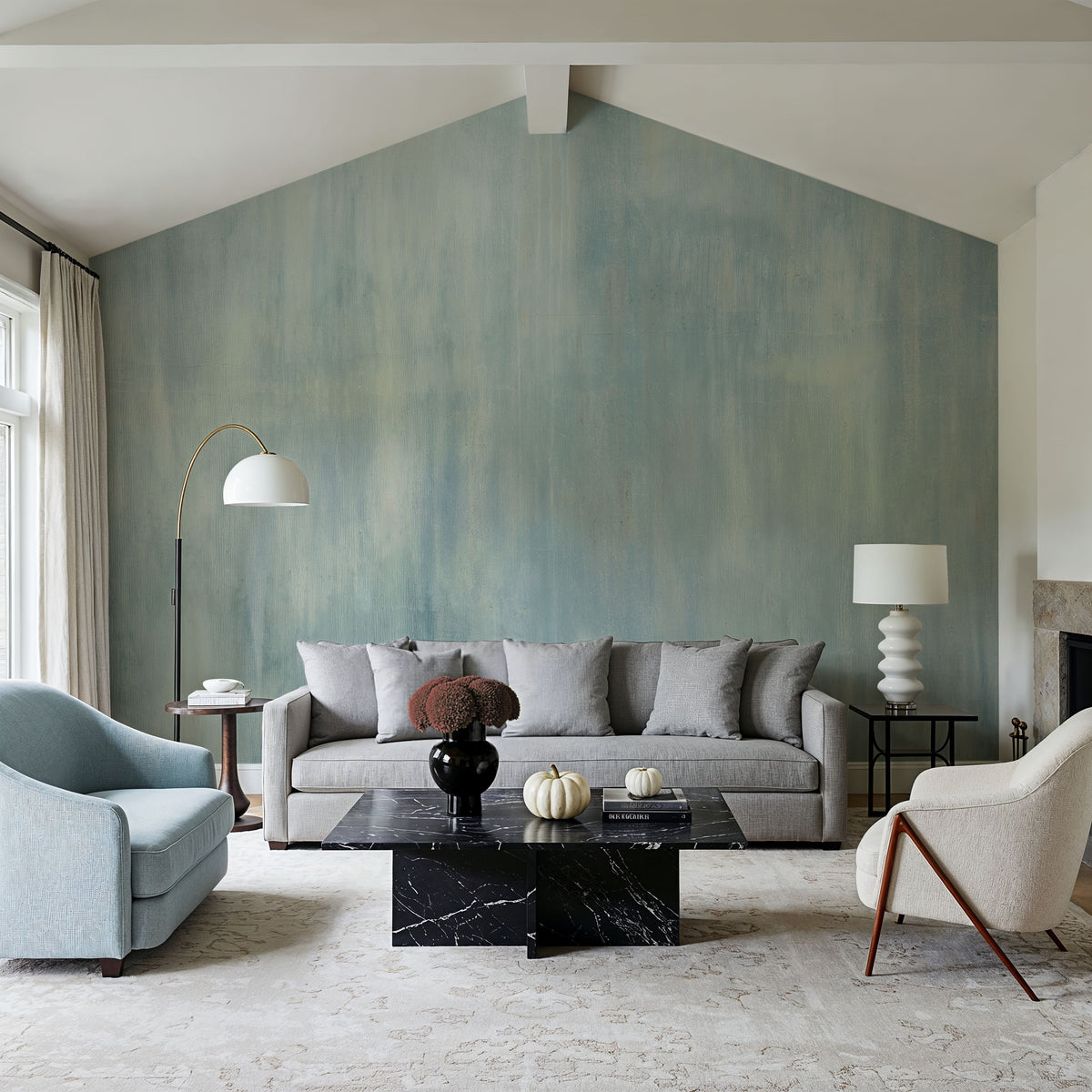 Concrete Surface, Sky Mural Wallpaper - room preview 04