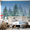 Winter Trees Mural Wallpaper - room preview 04
