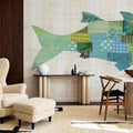 In the Ocean III Mural Wallpaper - room preview 04