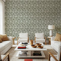 Moulin, Forest Green Mural Wallpaper - room preview 04