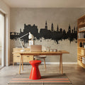 Heidelberg Germany Skyline Concrete Mural Wallpaper - room preview 04