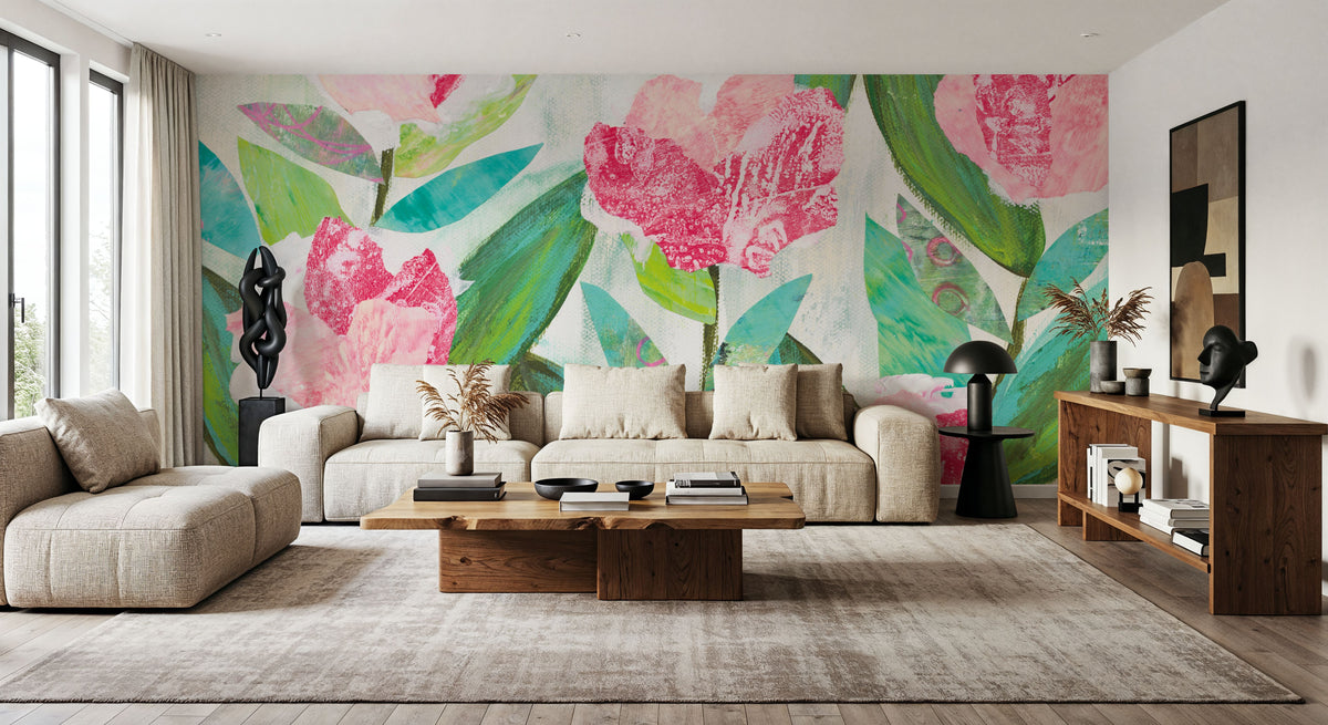 Rose Garden Song Mural Wallpaper - room preview 04