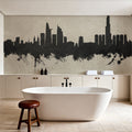 Ho Chi Minh City Vietnam Skyline Concrete Mural Wallpaper - room preview 04